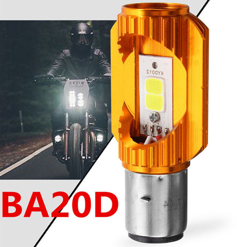 Ba20d COB LED Xe Máy Xe Đạp Hi / Lo Đèn Pha Sương Mù Bóng Đèn 6500K