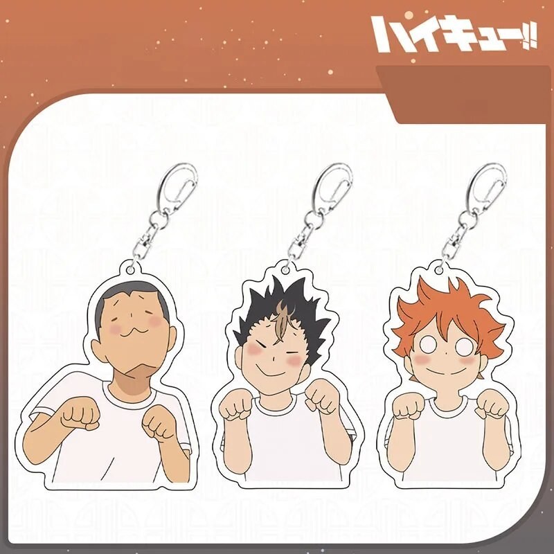 Móc khóa Haikyuu Hinata Tobio Yu Kei Kuroo Daichi Kenma Toru Tadashi c12 Phụ kiện trang trí túi xách