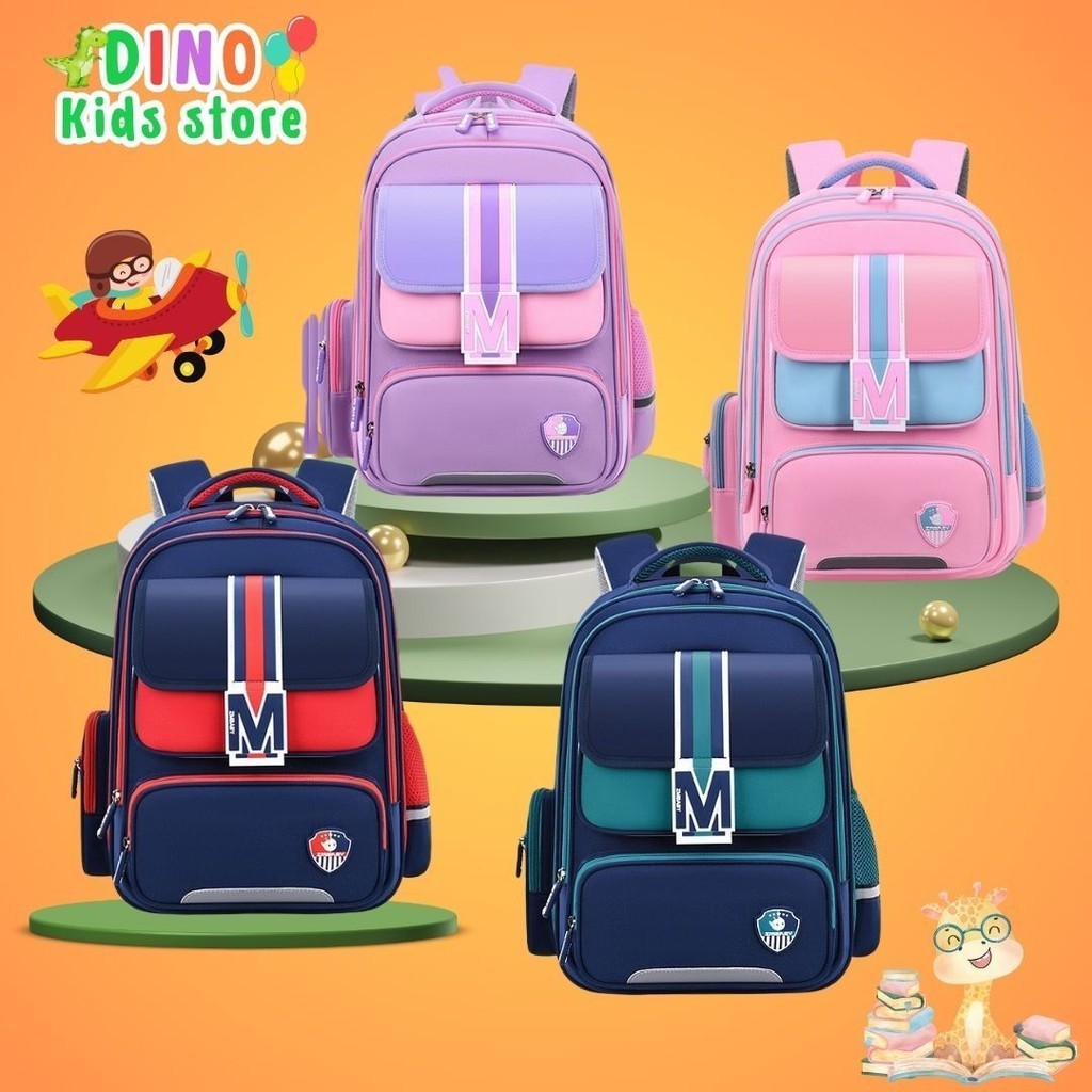 Balo Chống Gù Cho Bé Trai Bé Gái - ZM Baby Học Sinh Tiểu Học Cấp 1 Cấp 2 - Siêu Nhẹ Chống Thấm Nước