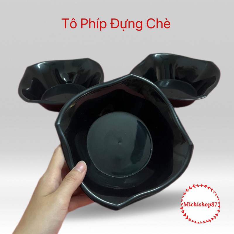 (combo 10)Bát Đựng Chè, Hoa Quả, Bát Nhựa Phíp Vuông - Tô Phíp Đựng Chè Kiếu Dáng Mới (6835)