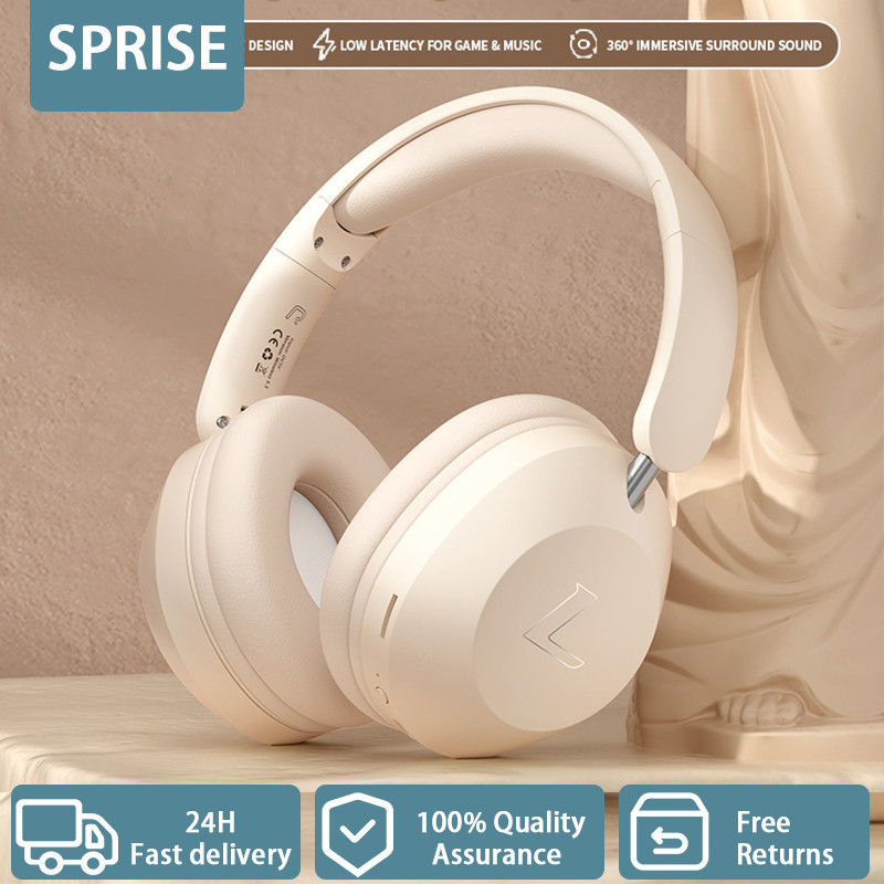 Sprise Cao Cấp Thoải Mái Tai nghe không dây Nhiều Màu Sắc Khử Tiếng Ồn Chơi Game Âm Nhạc Có Thể Gập Lại Qua Tai Nghe Thể Thao Có Mic SY-T4