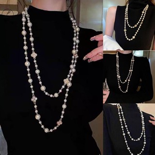  Luimo Hai Lớp Mô Phỏng Trang Sức Ngọc Trai Vòng Cổ Dài Nữ Hạt Cổ Điển Dây Chuyền Dây Chuyền & Mặt Dây Chuyền Món Quà Tốt * Bán Chạy 