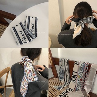 Khăn cột tóc turban lụa quấn túi xách quàng cổ phụ kiện dễ thương cho nữ đẹp phong cách Hàn Quốc Acantha&Rose 