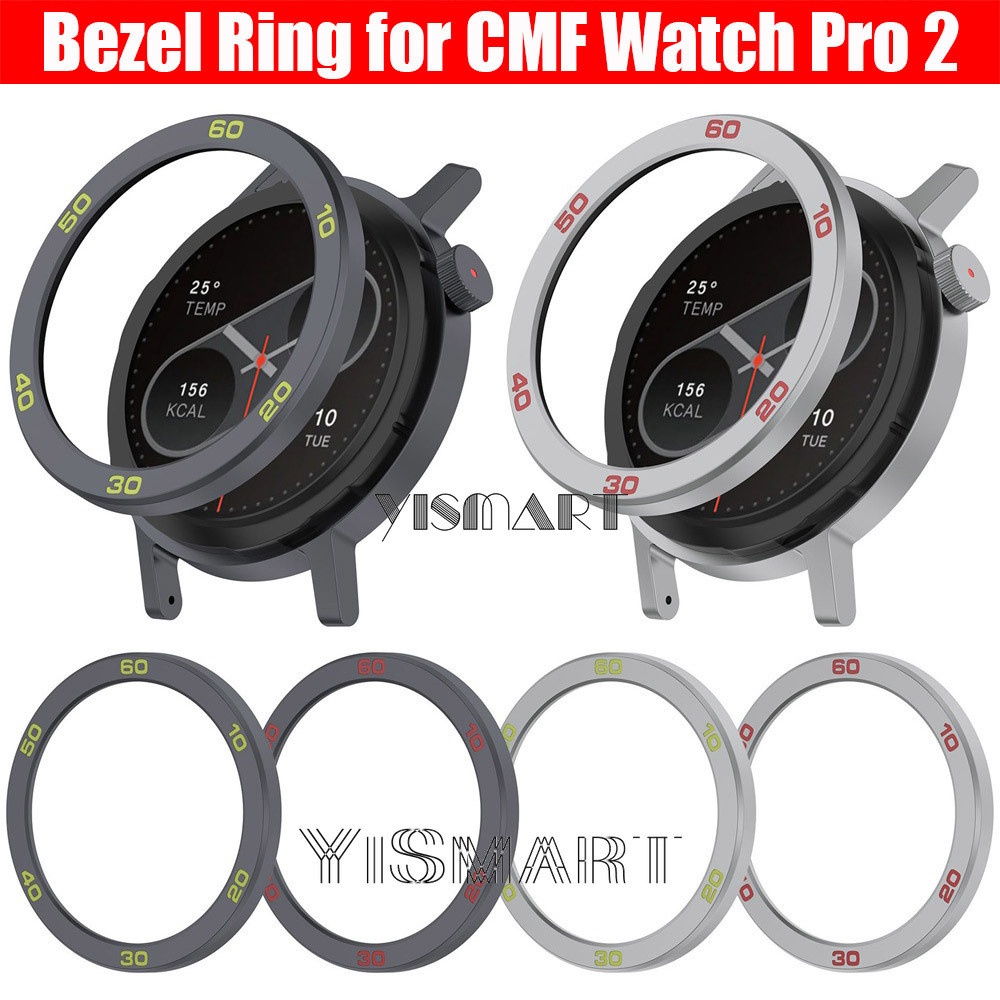 Vòng viền kim loại cho CMF Watch Pro 2 Vỏ đồng hồ bảo vệ cho CMF Watch Pro2 By Nothing Shell + Phim 