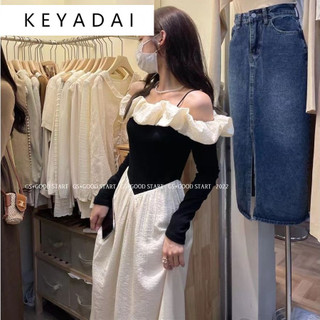 KEYADAI Chic váy nữ Đầm Body Cho thời váy Comfortable Dễ thương Thể thao Cute WLQ2410O1J 5Z240130