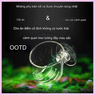 Chậu cây thủy sinh chậu cây thủy sinh acrylic chậu cây thủy sinh có cốc hút bể cá chân cây thủy sinh qiazhilvn
