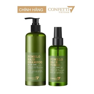 Bộ Đôi Dầu Gội Confetti 310ml & Xịt Bưởi Dưỡng Tóc Confetti 150ml