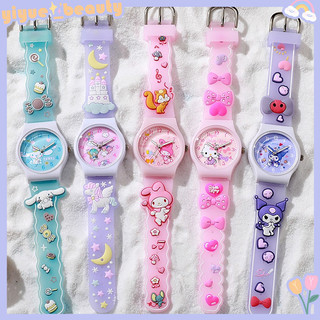 Mới Đồng Hồ Đeo Tay sanrio melody cinnamoroll 3d Dây Silicon Chống Thấm Nước Dành Cho Trẻ Em HB