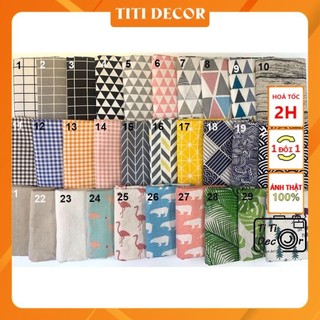 Vải canvas 50x50cm phông nền chụp ảnh, làm đồ thủ công, may túi, khăn trải bàn - Titi Decor