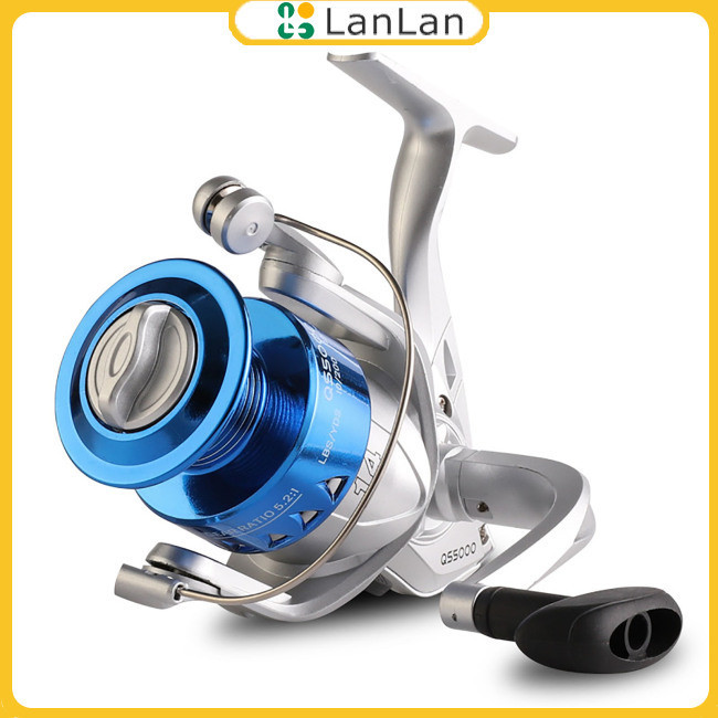 Lan Lure Spinning Fishing Reel Max Kéo 5kg Tỷ lệ bánh răng 5.2: 1 1000-7000 Máy câu cá Phụ kiện