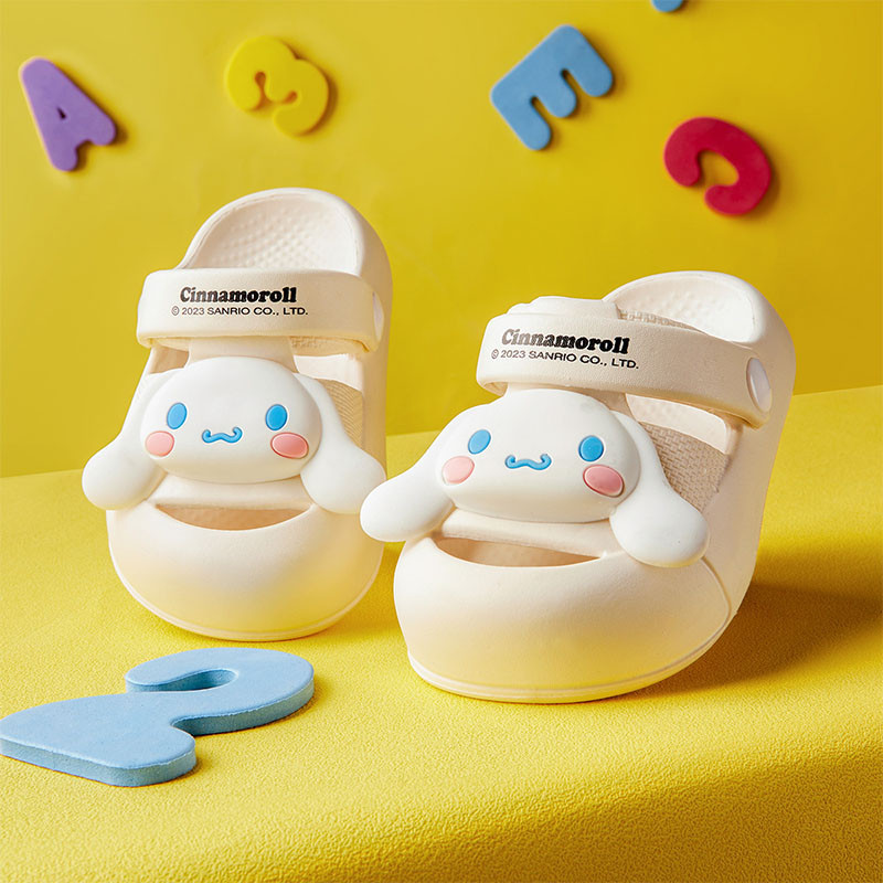 Cheerful Mario Dép sục Cinnamoroll cho bé gái dép cross Sanrio giày trẻ em Thời Trang