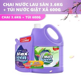 Nước lau sàn Maxkleen Tặng thêm túi nước giặt 600ml