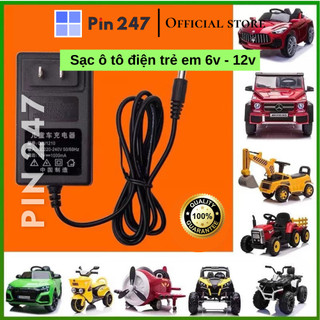  Sạc xe điện trẻ em sạc xe ô tô điện trẻ em12v 1000mah  6v 500 mah có đèn báo 