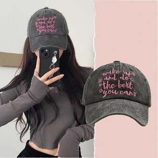 Mũ Bóng Chày Thời Trang Dành Cho Nữ Unisex Chữ Rửa Cotton Có Thể Điều Chỉnh Mũ Chống Nắng Thể Thao Ngoài Trời Mũ Thường Ngày