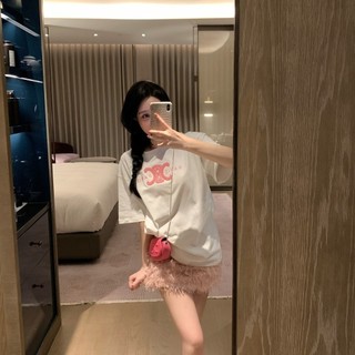 CE Early Spring New Fashion Spring Embroidered Pattern Elegant Sweet Style Short SleeveTwith Bag