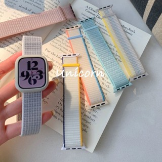 Dây Nylon cho dây đeo Apple Watch 46mm 44mm 40mm 41mm 45mm 49mm 42mm 38mm Đồng hồ thông minh Accessorie Vòng đeo tay đàn hồi có thể điều chỉnh iWatch Ultra / 2 Series 3 4 5 SE 6 7 8 9 10