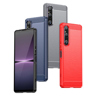 Ốp Lưng TPU Sợi Carbon Cho Sony Xperia 5 10 1 IV III II Vỏ Điện Thoại Mềm Mờ Chống Sốc Silicon Chải Chống Trầy Xước Vỏ Ốp Lưng