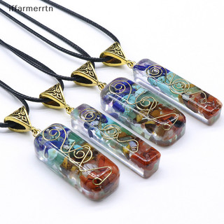 Cứng 7 luân xa pha lê đá orgone năng lượng orgonite kim tự tháp lục giác nghiền thiền reiki mặt dây chuyền vòng cổ trang sức dây chuyền cho nam linh