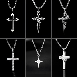 Vòng Cổ Nam Titan Không Gỉ Kin Accessories Thời Trang Cá Tính Dây Kim Loại Màu Bạc Cao Cấp - Dây Chuyền Tổng hợp