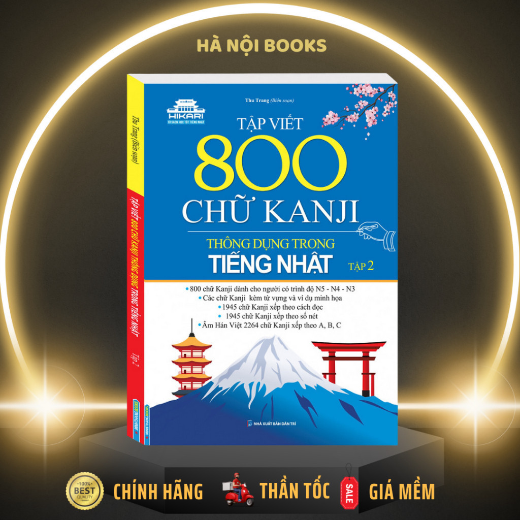 Sách - Tập viết 800 chữ KANJI thông dụng trong tiếng Nhật - Tập 2 - Minh Thắng