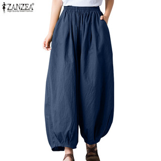 Zanzea nữ hàn quốc dây thắt lưng co giãn hàng ngày túi quần