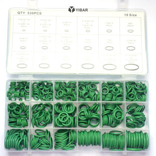 Yibar 530 Chiếc Cói Vòng Chữ O R134a Sửa Chữa Ô Tô Điều Hòa Cao Su Sealant Hộp Mới