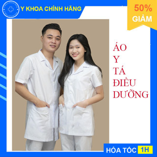  Áo Y Tá Dược Sĩ Điều Dưỡng Trắng | Sỉ Lẻ Áo Blouse Trắng Đồng Phục Bệnh Viện 