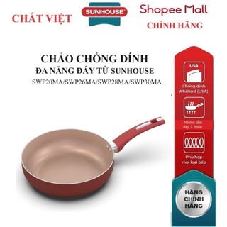 Chảo chống dính đa năng đáy từ sunhouse swp20ma , swp26ma, swp28ma, swp30ma