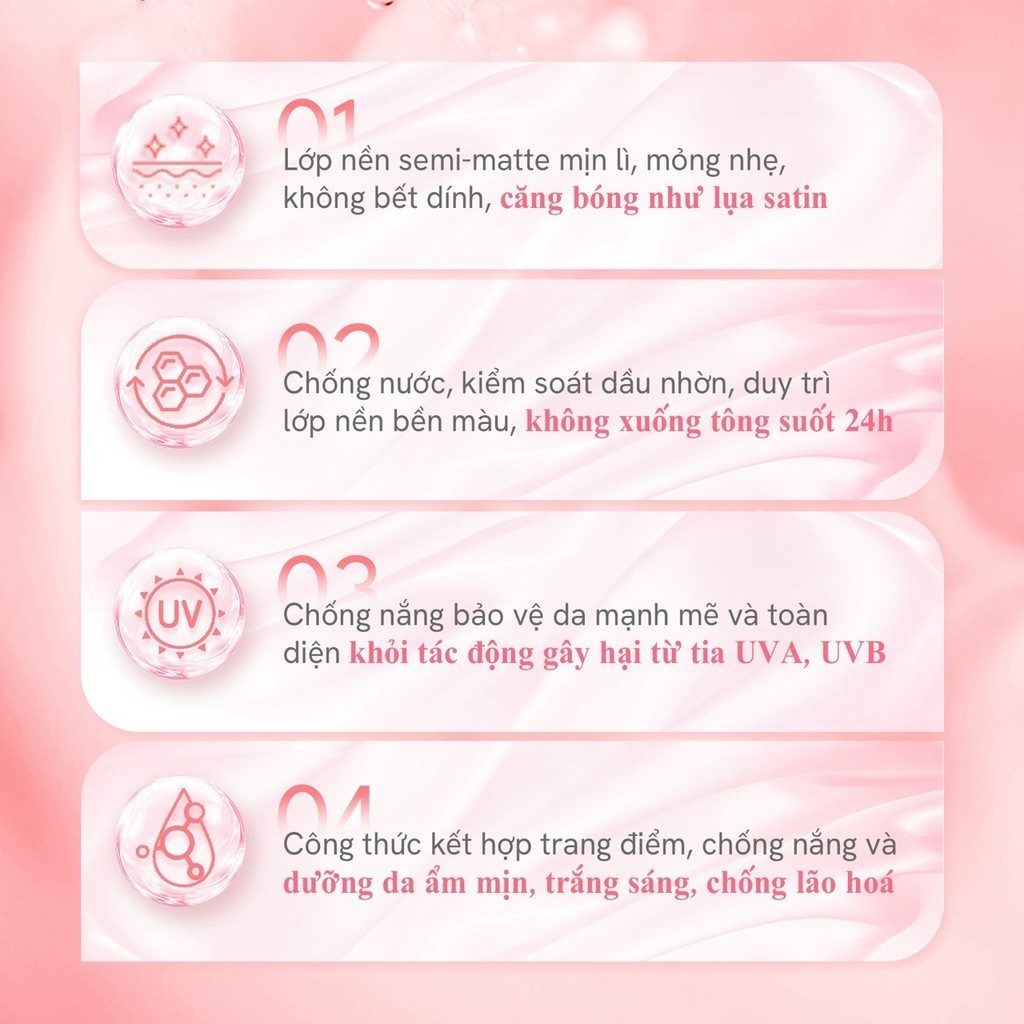 Ảnh 6 của Cushion Aperire Day Dream Cover, Sheer Breeze SPF50+/PA++++ Phấn Nước Chống Nắng Che Phủ Hoàn Hảo