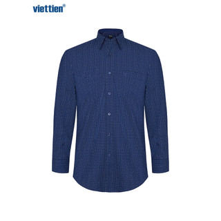 Sơmi dài tay lai bầu VIETTIEN vải BAMBOO phom regular - 1S2325NR1/LBI3