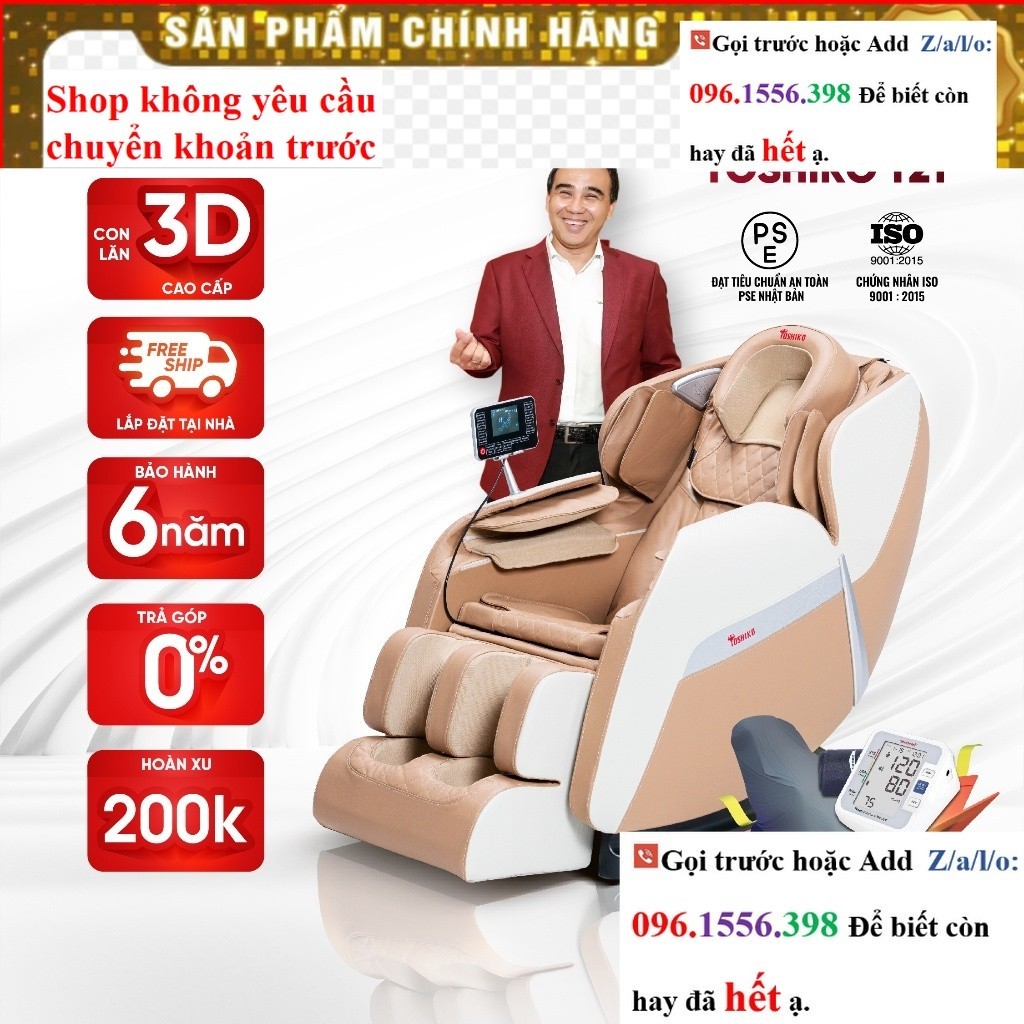 SALE Ghế massage trị liệu toàn thân TOSHIKO T21 cao cấp