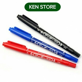 Bút lông dầu thân nhỏ 2 đầu KEN STORE