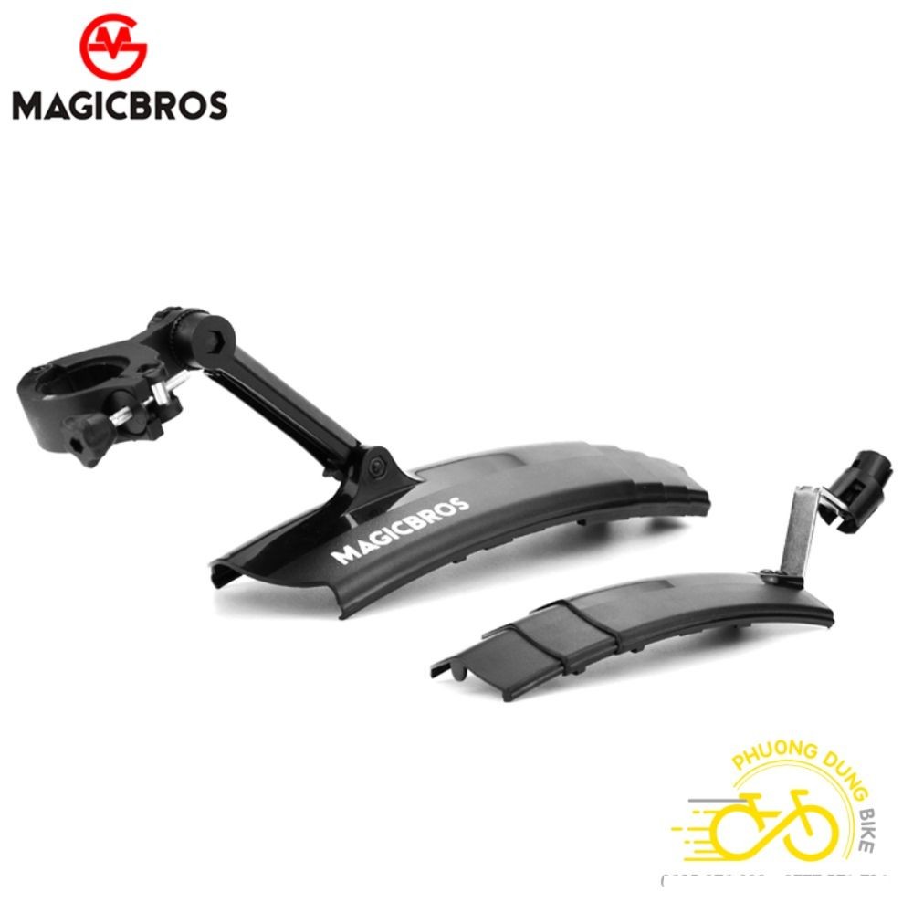 Dè vè chắn bùn rút xe đạp có đèn sau MAGICBROS