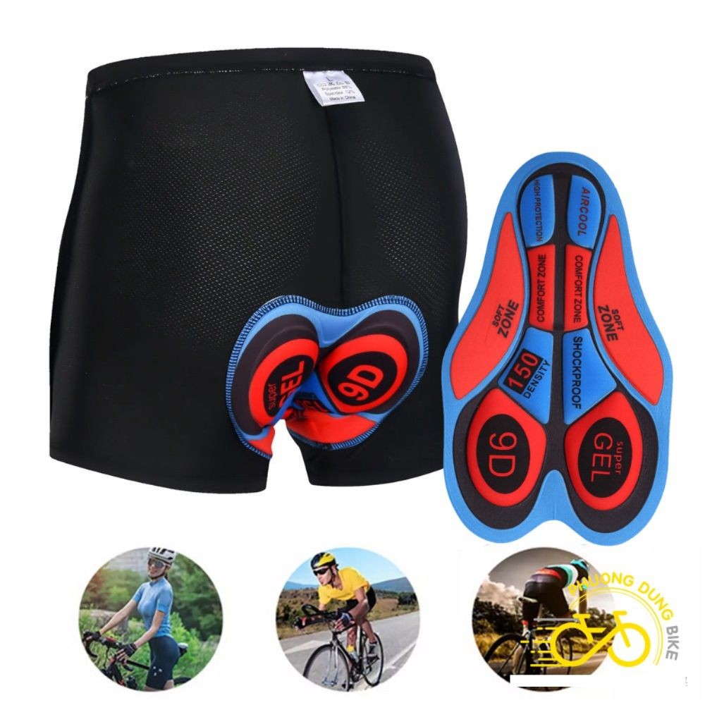 Quần ngắn xe đạp miếng lót Gel 9D - Quần lót đệm mông đi xe đạp