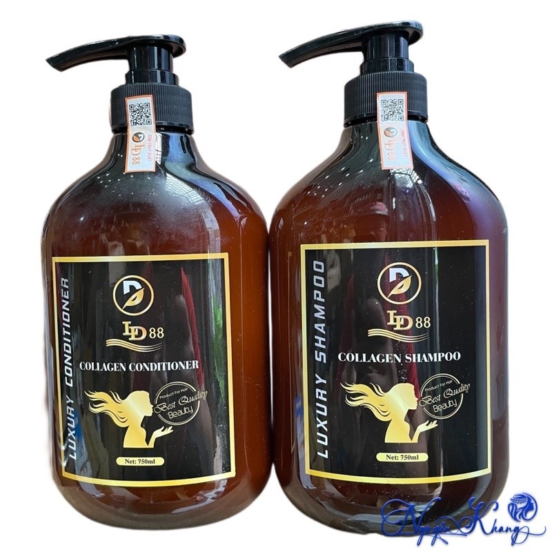 [ CS ] Gội xả dưỡng sinh, siêu phục hồi tóc yếu LD88 Collagen 500mlx2