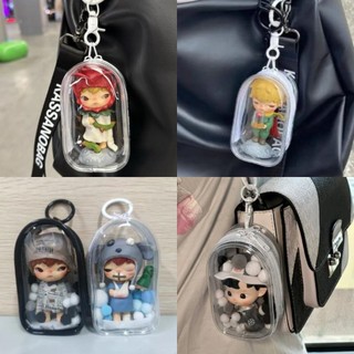  Popmart Ono đau túi Búp Bê anime Hai   Một Khóa Kéo Trong Suốt Dùng Trang Trí Túi Xách 