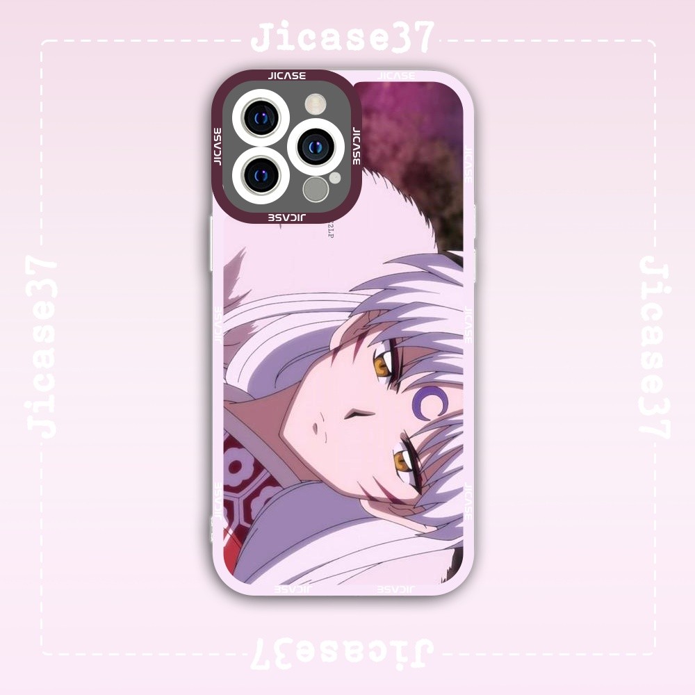 Ốp lưng iPhone Cạnh Vuông Samsung Xiaomi Oppo Chủ đề anime Inuyasha Khuyển dọa xoa