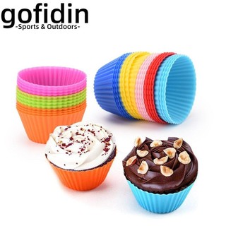 gofidin Silicone Làm Bánh Cupcake Hình Tròn In Chữ DIY