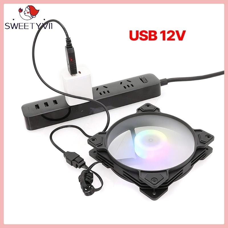 Cáp Chuyển Đổi USB 5V Sang 12V 4Pin Cho Quạt Tản Nhiệt Máy Tính