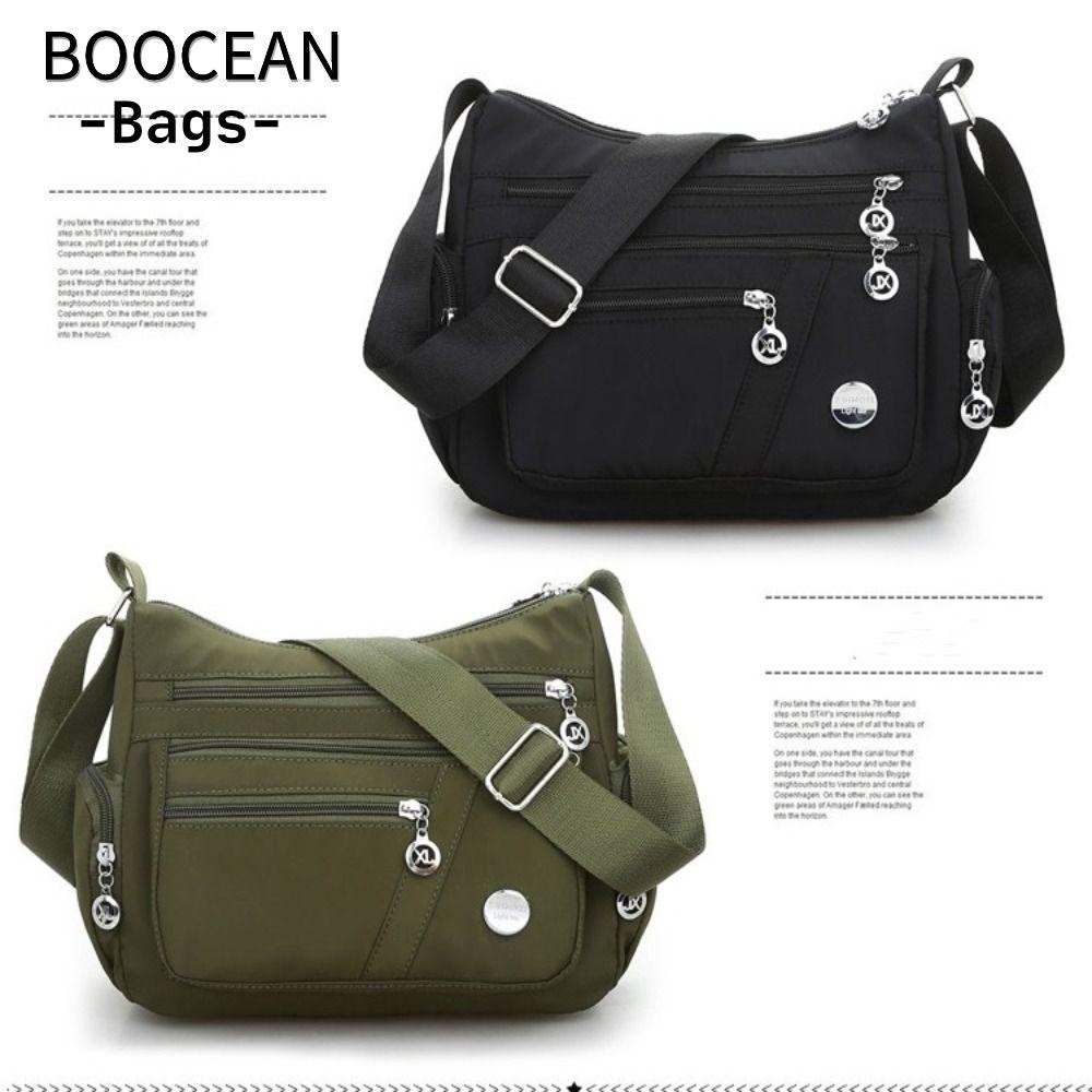 BOOCEAN Túi đeo vai Big Messenger Nữ Nhiều túi