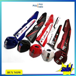 Ốp pô và chụp đuôi pô cho Exciter 155 vva Ex 155 logo ngẫu nhiên