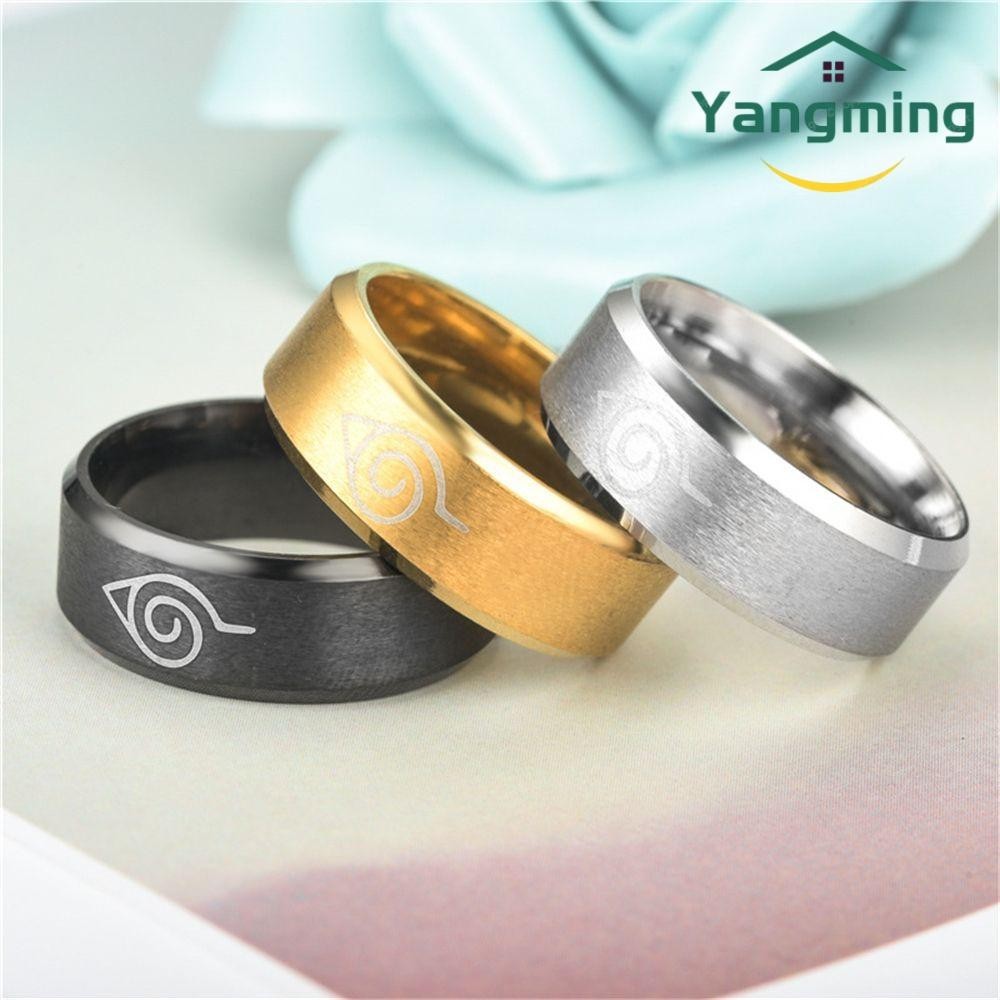 Yanging Anime Nhẫn Hoạt Hình Sáng Tạo Quà Tặng Trang Sức Có Thể Điều Chỉnh Naruto