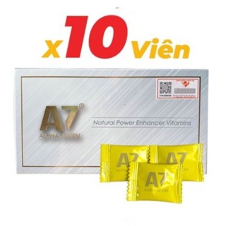 Kẹo Sâm A7 Alpha Seven USA Tăng Đề Kháng Hộp 10 Viên ngon hương vị chanh