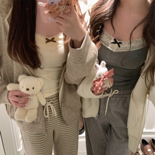 Áo 2 dây có mút ngực nơ ren form ômáo thun ôm body áo kiểu nữ MMT296