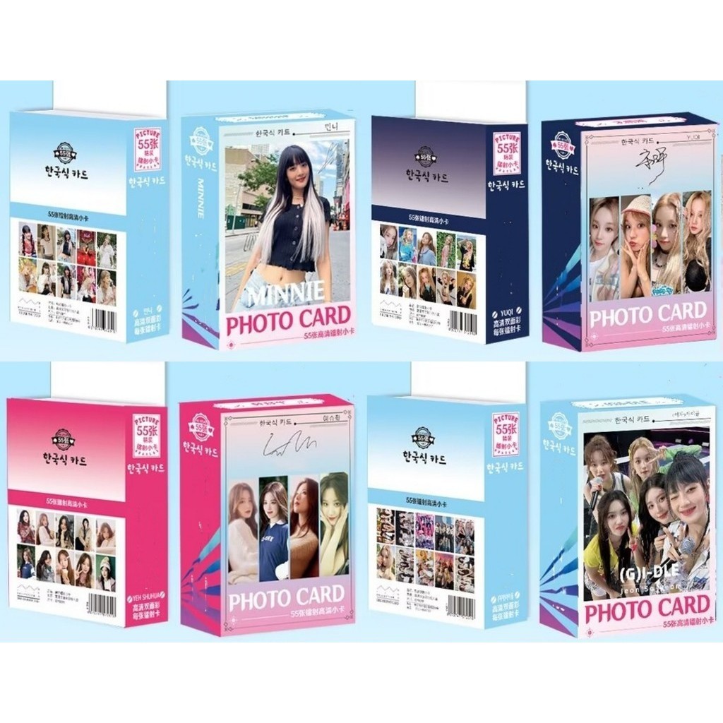 50-119pcs (G)I-DLE Hologram Laser LOMO cards 2024 Season's Greetings Album GO FOR IT Photocards GIDLE YUQI MIYEON SHUHUA MINNIE SOYEON solo Postcards