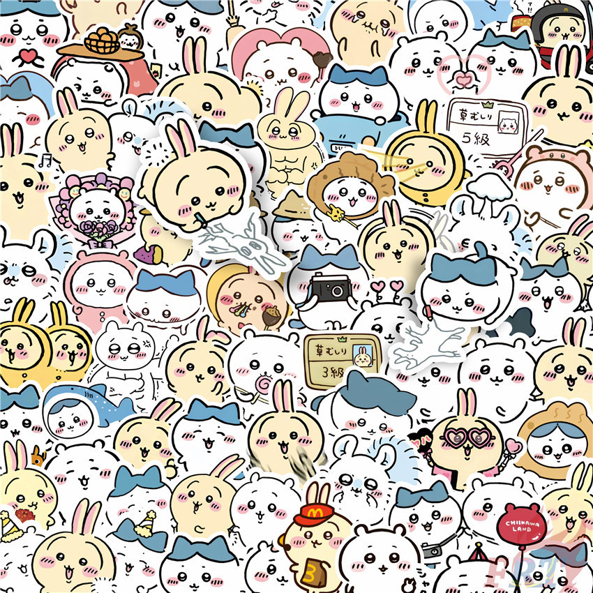 100Pcs/Set ❉ Chiikawa Stickers ❉ DIY Fashion Decals Doodle Stickers