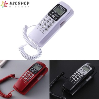 Điện thoại cầm tay MIOSHOP, Điện thoại có dây để bàn treo tường, Điện thoại cố định nhỏ gọn Điện thoại nhà khách sạn Văn phòng tại nhà
