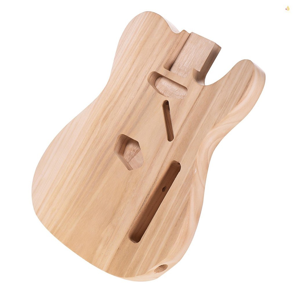 T02 Chưa Hoàn Thành Đàn Guitar Điện Thân Sycamore Gỗ Trống Đàn Guitar Thùng Cho Đàn Guitar Điện DIY Phần