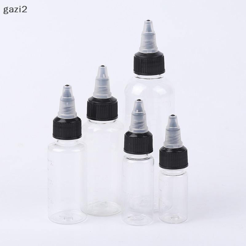 [Gazi2] 10 / 20 / 30 / 50 / 100ml Chai nhuộm tóc rỗng Twist Top Cap Hộ