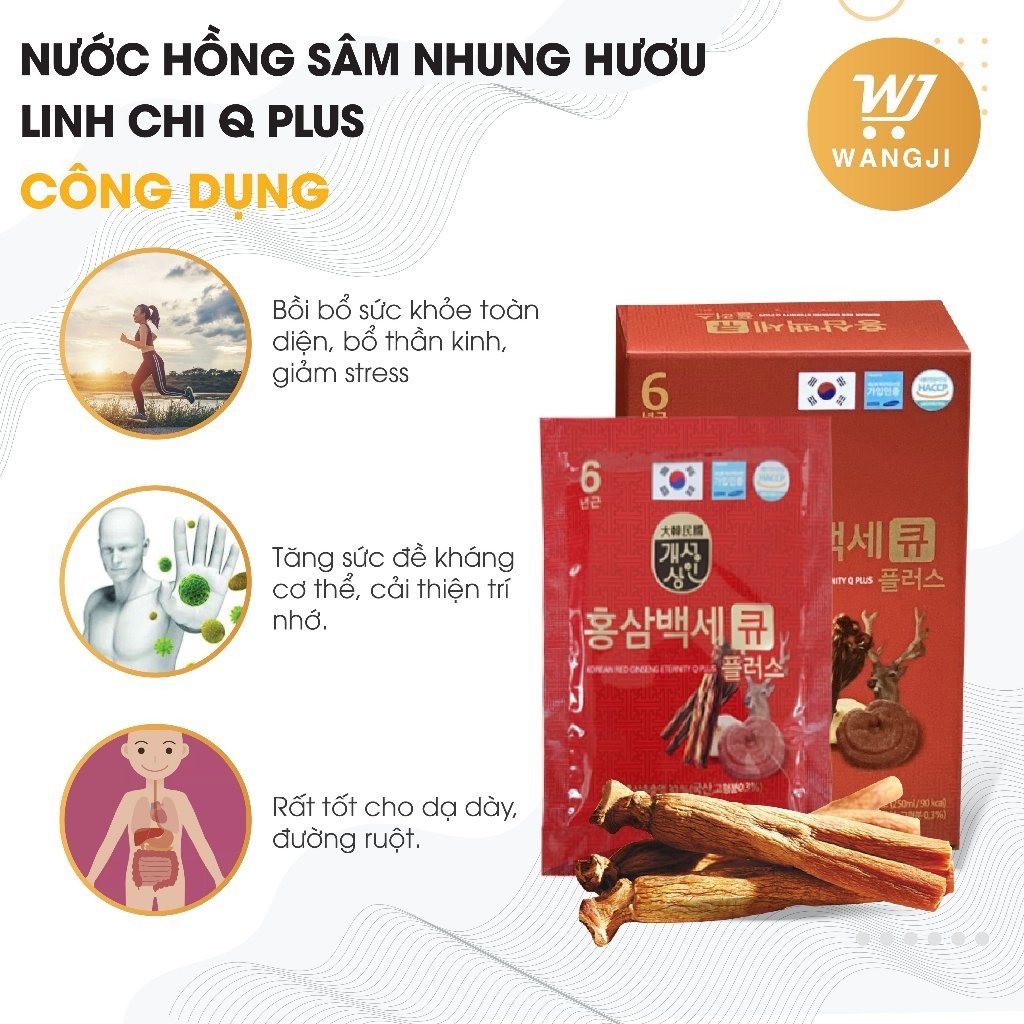 Nước hồng sâm nhung hươu linh chi Hàn Quốc Nonghyup Korean Red Samsung